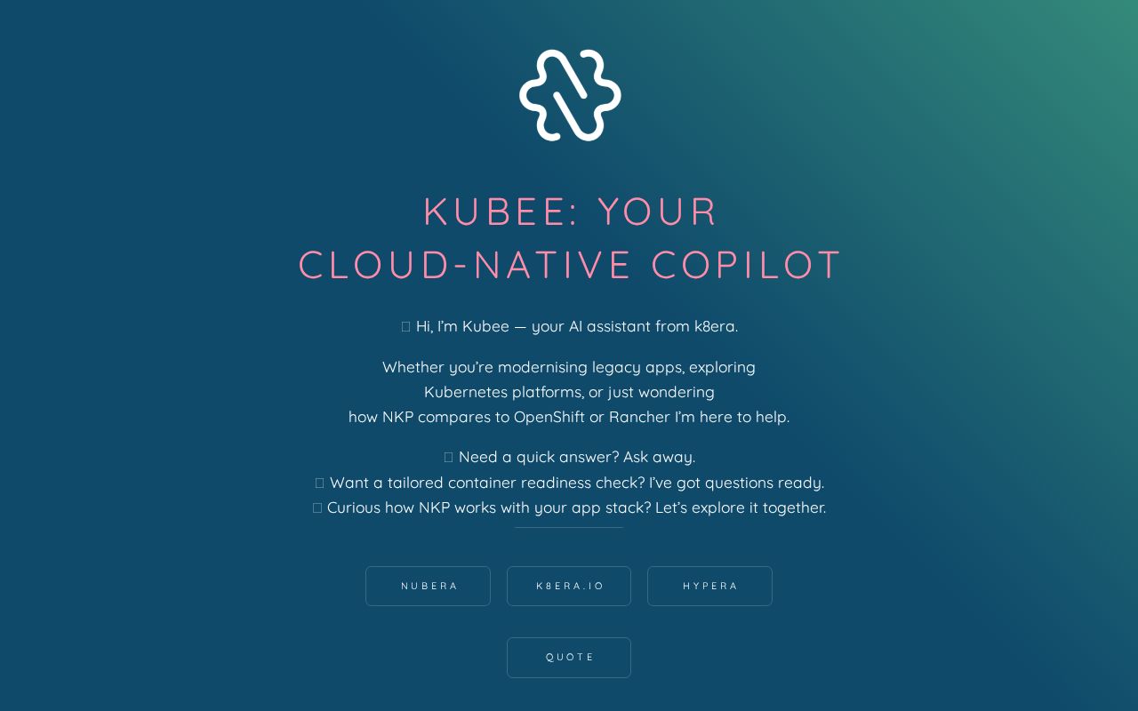 Kubee: Your Cloud-Native Copilot for k8era.io